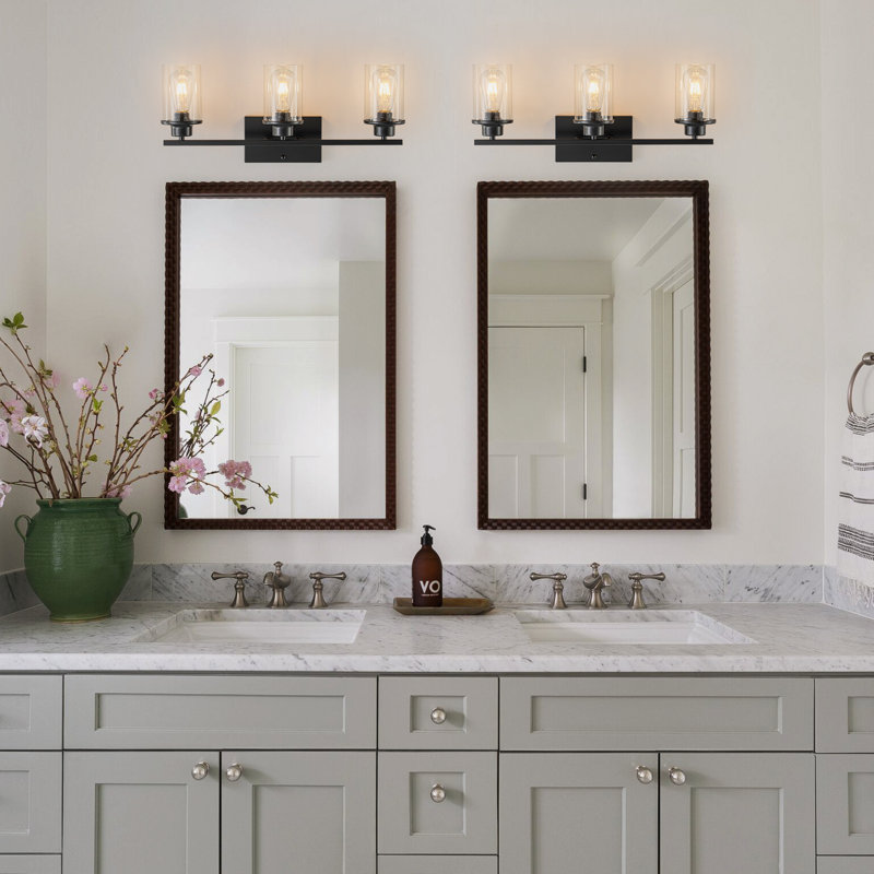 Bathroom light fixtures for double vanity fashion